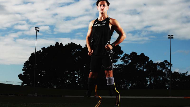 New Zealand Paralympic sprinter Liam Malone 