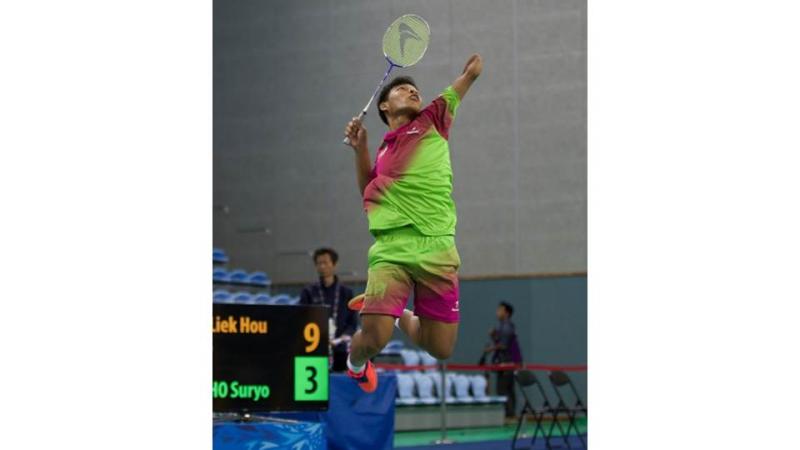 Indonesian Para badminton player Suryo Nugroho