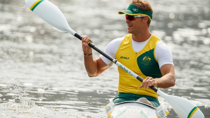 Curtis McGrath AUS wins the Gold Medal in the Men's KL2 Final