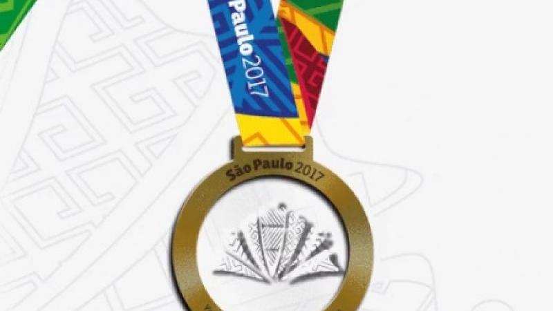 The gold medal for the Sao Paulo 2017 Youth Parapan American Games.