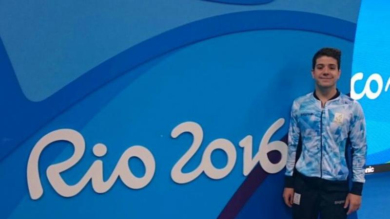 Argentinian swimmer Facundo Arregui at Rio 2016.