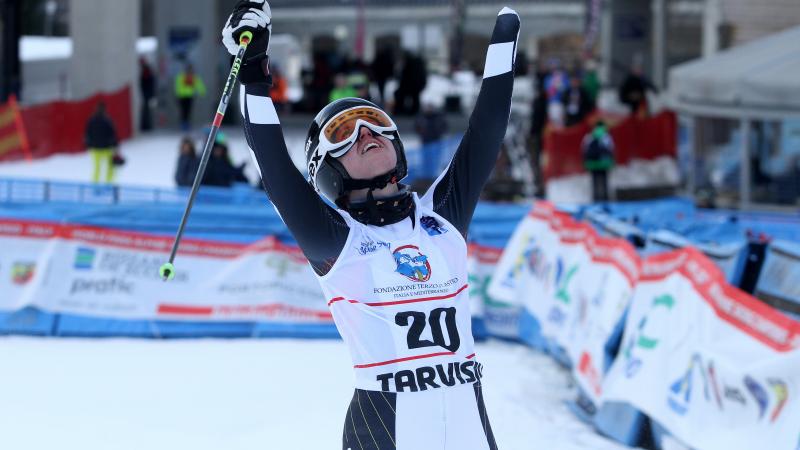 Andrea Rothfuss at the Tarvisio 2017 World Para Alpine Skiing Championships.