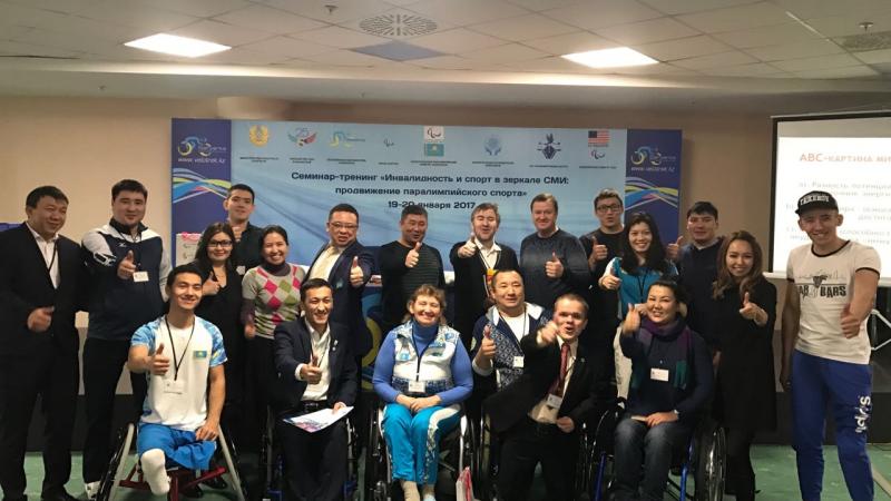 Journalists at the media workshop in Astana, Kazakhstan