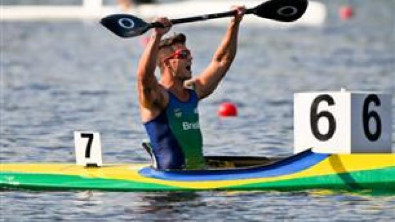 canoeist on water 