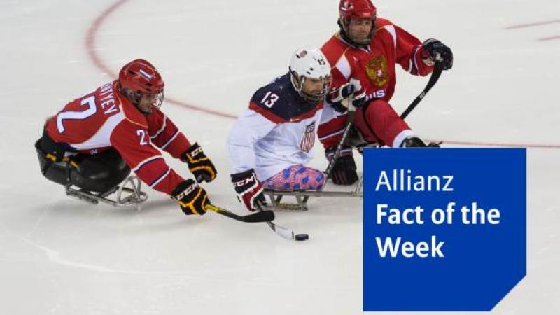 Allianz Fact of the week Ice Sledge Hockey speed