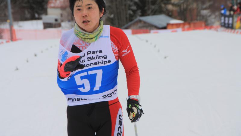 a Para Nordic skier