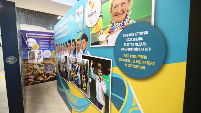 An exhibition was opened in Almaty that highlights some of the nation’s Paralympic medallists from Rio 2016. 