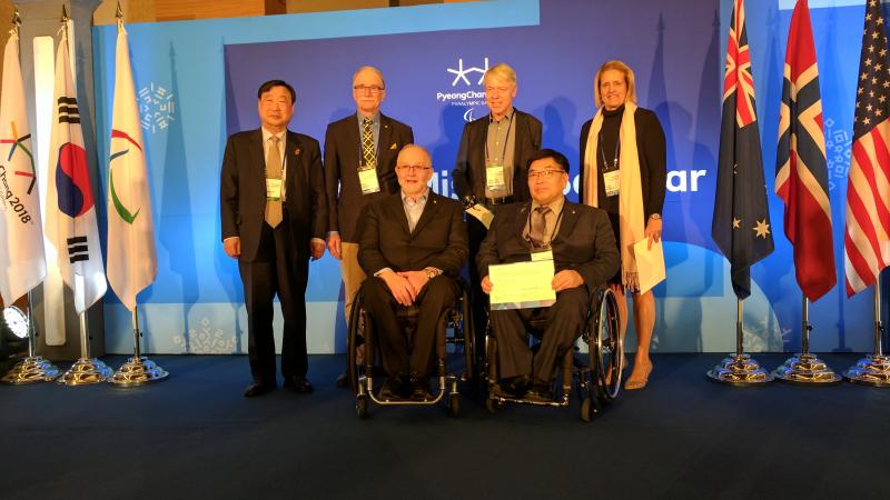 NPCs from around the world were officially invited to attend the PyeongChang 2018 Paralympic Winter Games by IPC President Sir Philip Craven at a special ceremony in PyeongChang, South Korea.