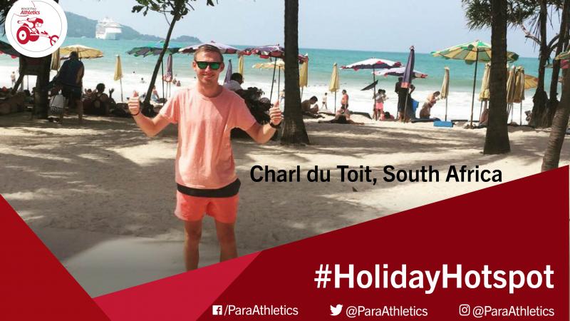 Holiday Hotspot photo of Charl du Toit on the beach in Thailand. 