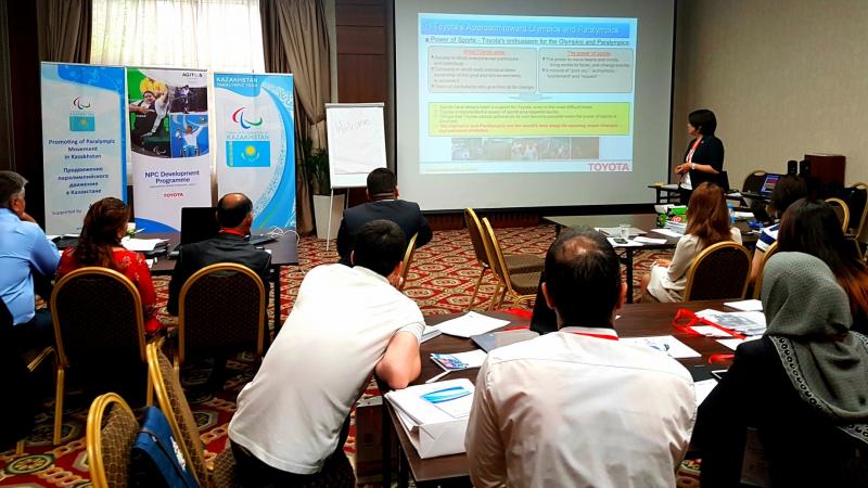 People at a training seminar sitting in a room