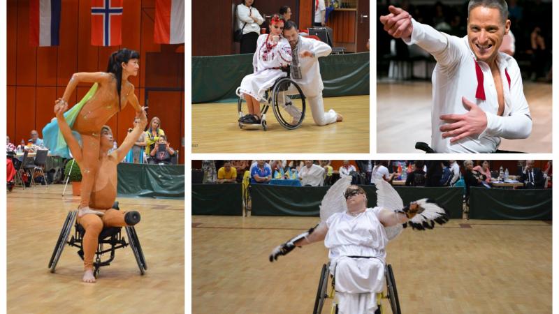 a group of wheelchair dancers