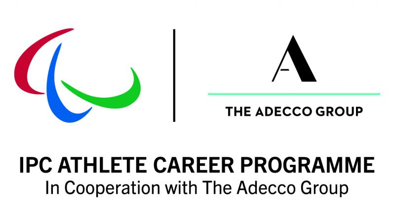 The official logo for the Adecco IPC Athlete Programme