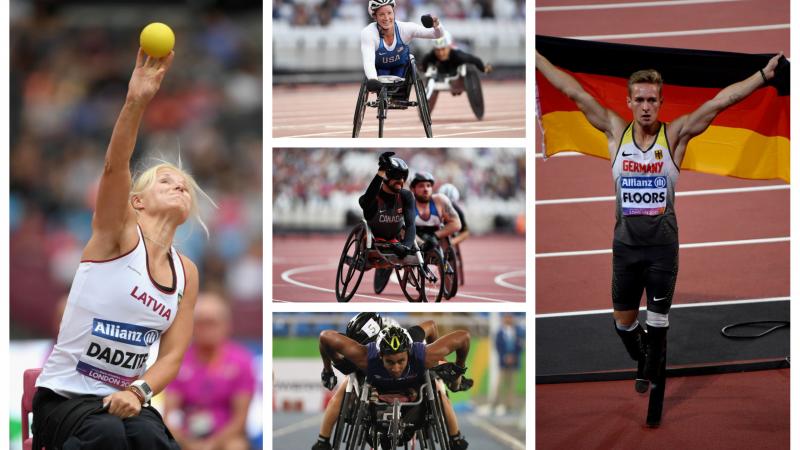 Para athletes celebrate winning their events