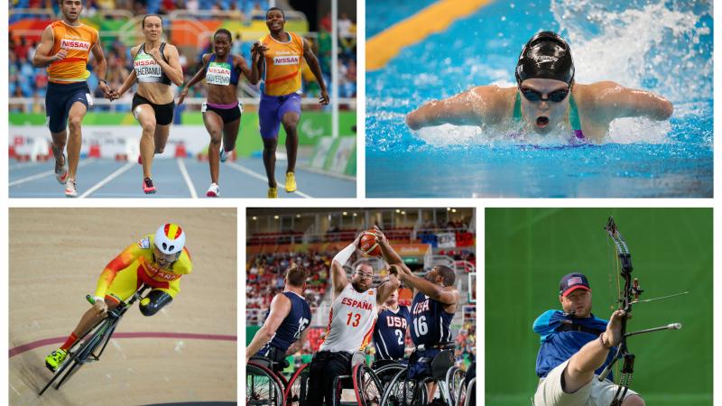 Para athletes competing at their sports