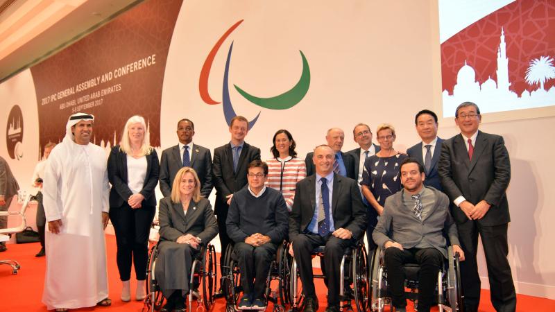The IPC Governing Board following its election at the 2017 IPC General Assembly.
