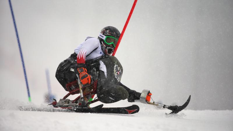 a female Para skier