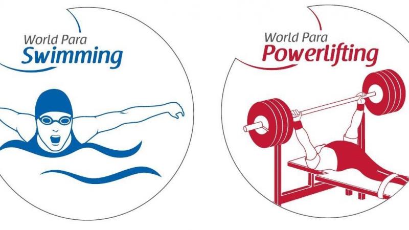 World Para Powerlifting, World Para Swimming - Logos