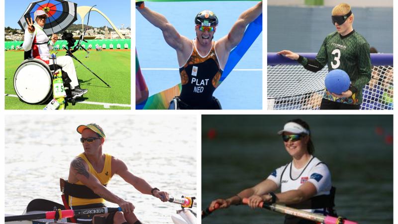 five Para athletes compete in their sports