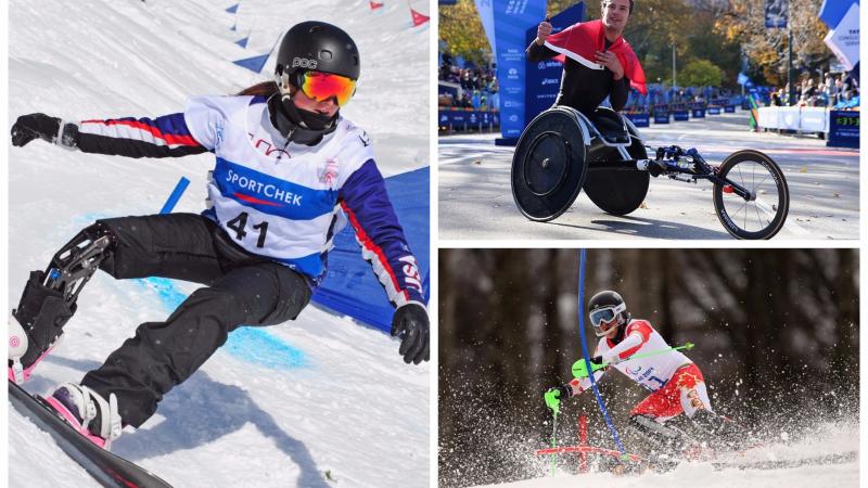 Para athletes compete in athletics, snowboard and alpine skiing