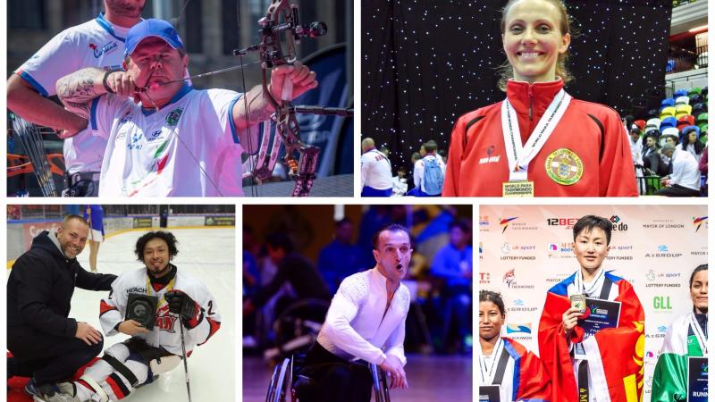 five Para athletes compete in their sports