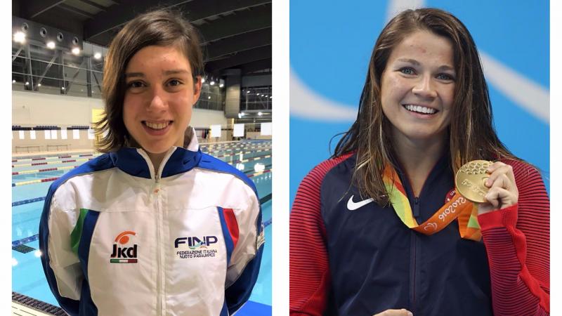 two female Para swimmers