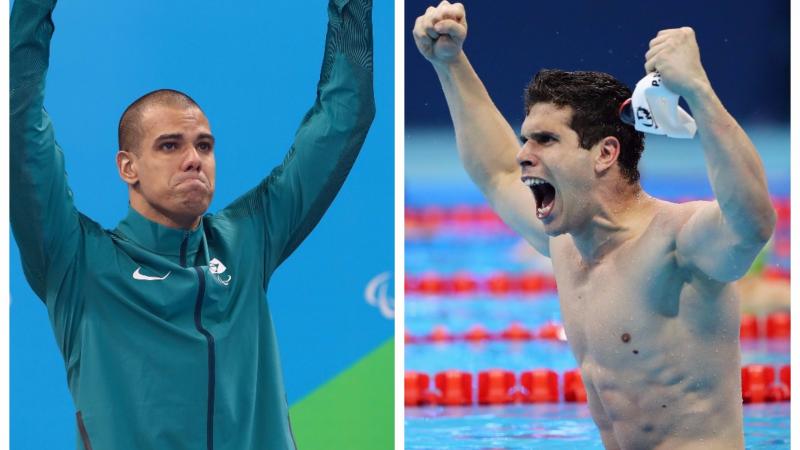 two male Para swimmers