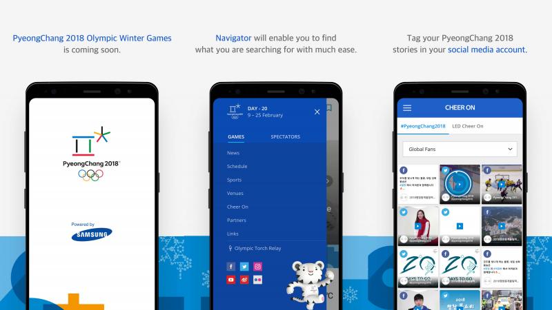 the PyeongChang 2018 app