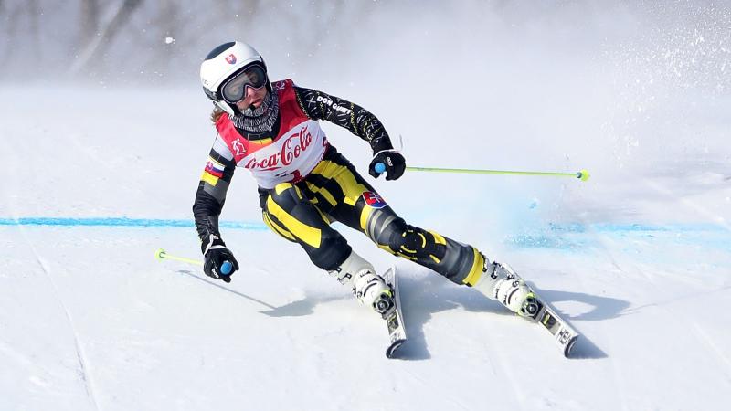 Slovakia's Henrieta Farkasova competing at PyeongChang 2018