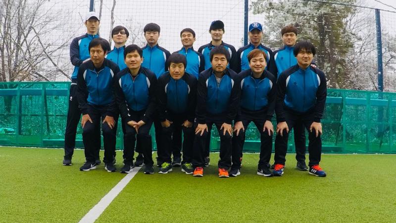South Korean blind football team