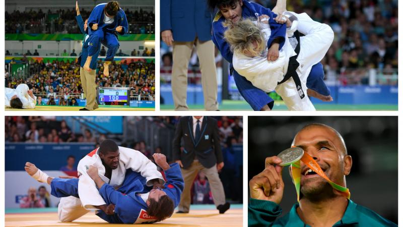 judokas competing on the mat