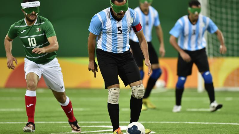 Silvio Velo a male blind footballer
