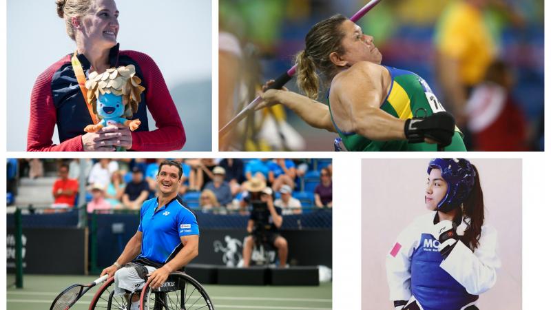 Para athletes Gustavo Fernandez, Elizabeth Gomes, Claudia Romero and Allysa Seely