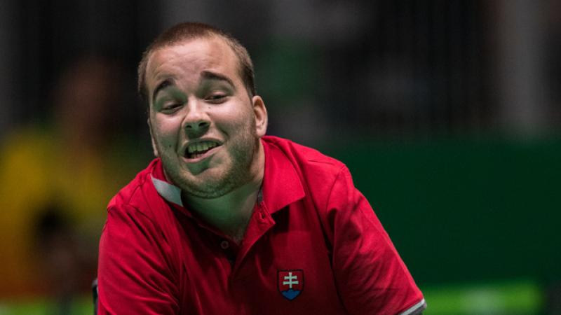 male boccia player Samuel Andrejcik 