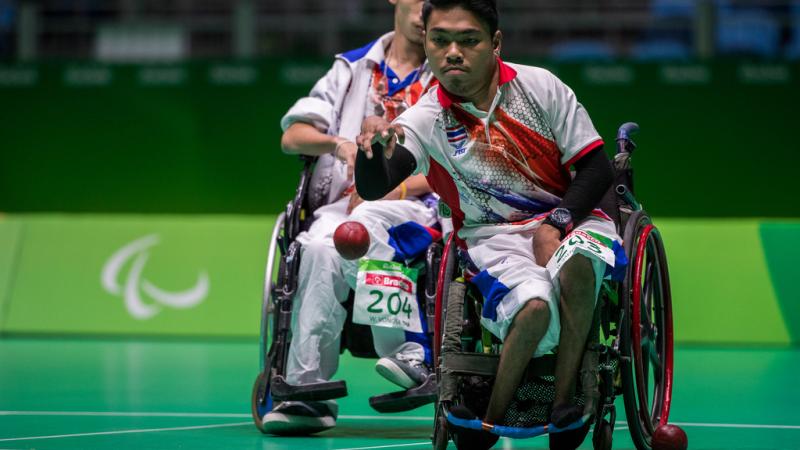 male boccia player Worawut Saengampa