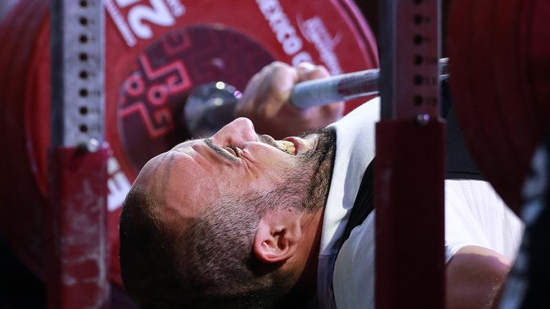 male powerlifter Hocine Bettir