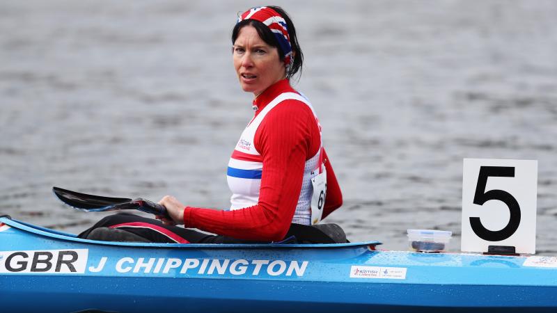 female Para canoeist Jeanette Chippington