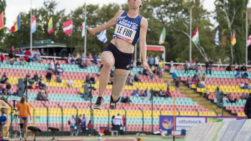 History maker: France's Marie-Amelie le Fur became the first woman to long jump six metres at Berlin 2018
