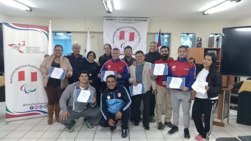 Technical officials certified in Peruvian capital city