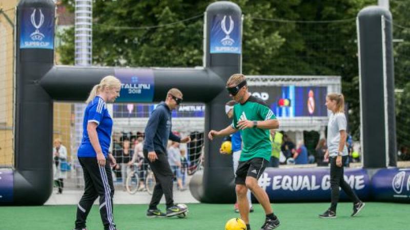 Blind football introduced in Baltic region