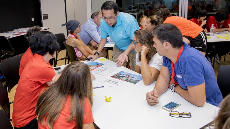 Athletes take part in Proud Paralympian workshop in Sant Cugat, Spain