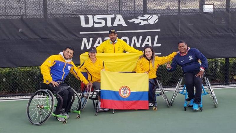 Colombian wheelchair tennis team