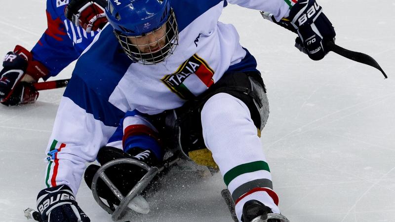 male Para ice hockey player Gianluigi Rosa