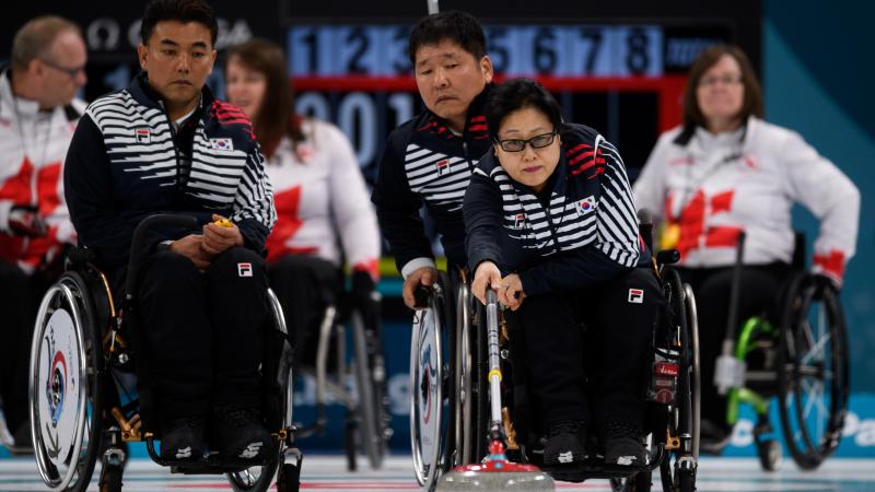 Min-Ja Bang female wheelchair curler Min-Ja Bang