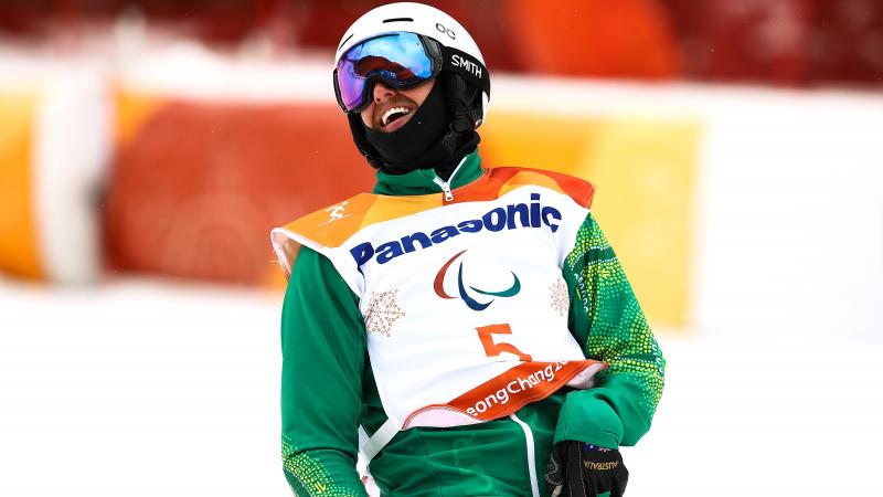 male Para snowboarder Simon Patmore