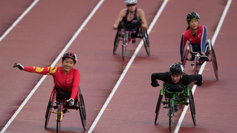 Chinese wheelchair racer Hongzhuan Zhou 