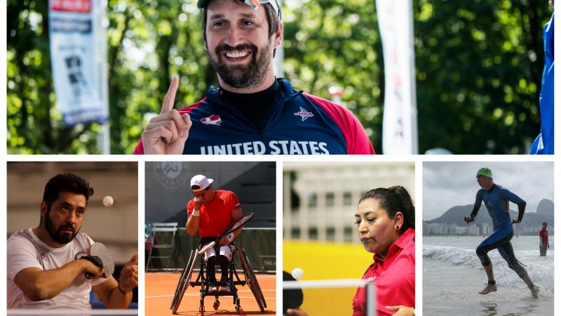 Collage of photos featuring Benjamin Thompson, Gustavo Fernandez, Stefan Daniel, Luis Flores and Martha Verdin