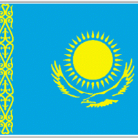 Kazakhstan flag square