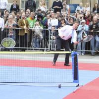 David Cameron tennis square