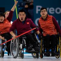 The Chinese wheelchair curling team won the country´s first Winter Paralympic gold in PyeongChang