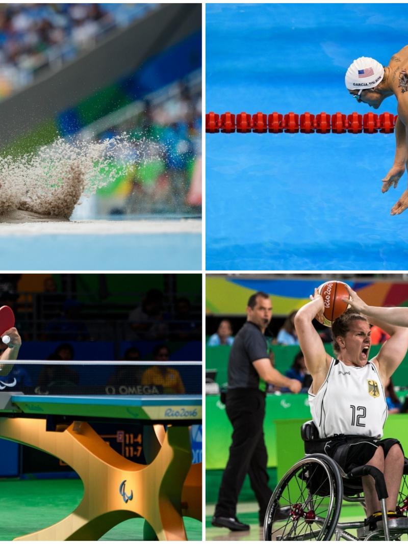 Para athletes competing in athletics, swimming, table tennis and wheelchair basketball